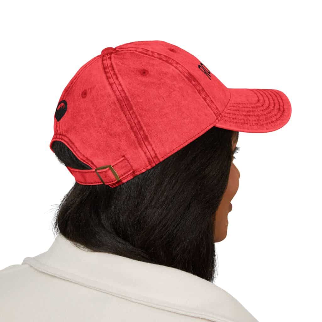 RovingPod Embroidered Distressed Vintage Cap - Image 4