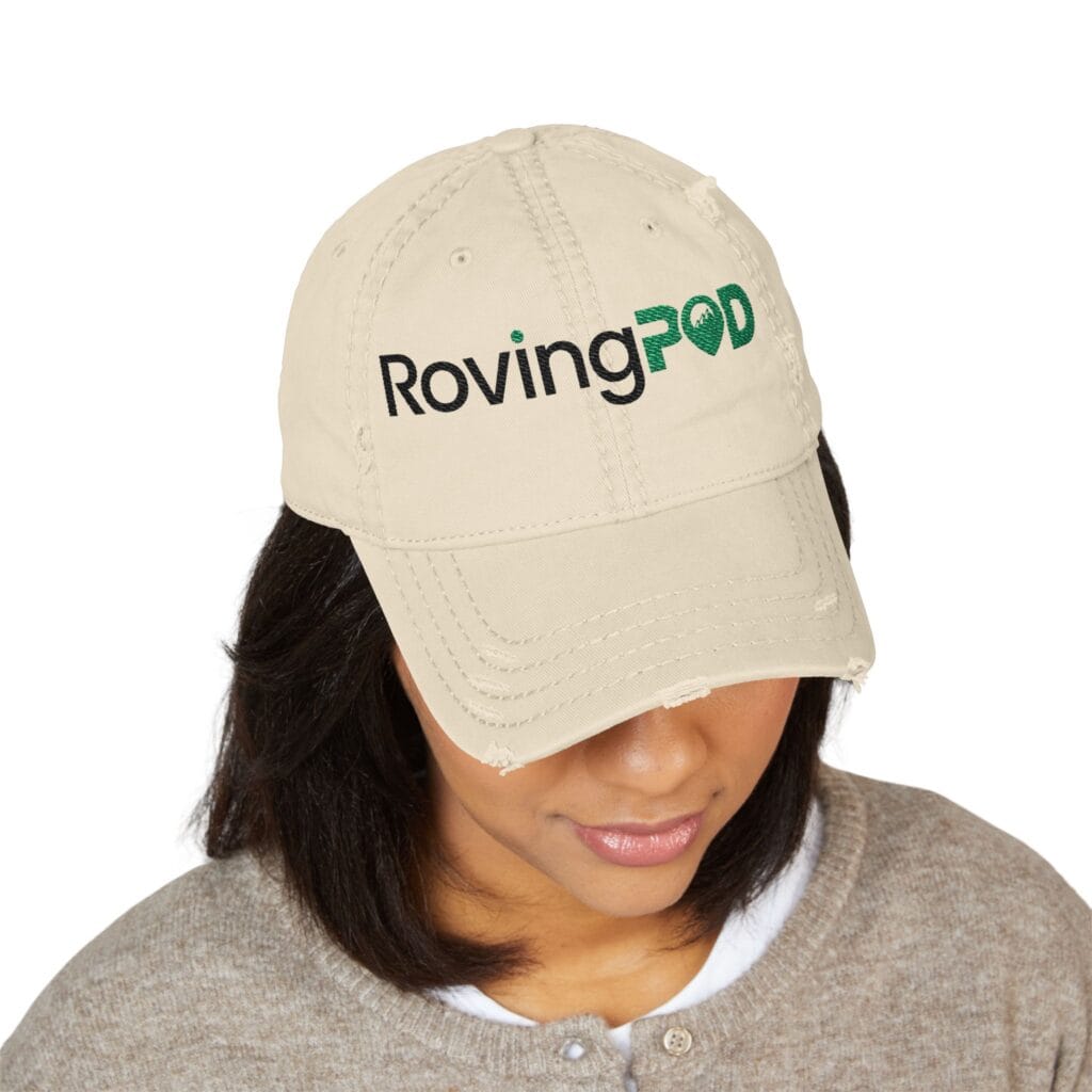 RovingPOD Distressed Embroidered Dad Hat - Image 3