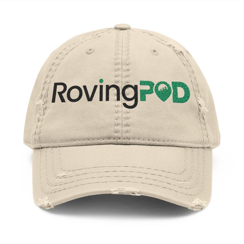 RovingPOD Distressed Embroidered Dad Hat